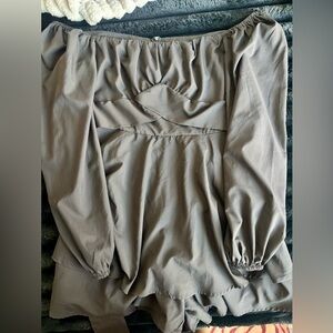 Black Off-Shoulder Dress/Romper